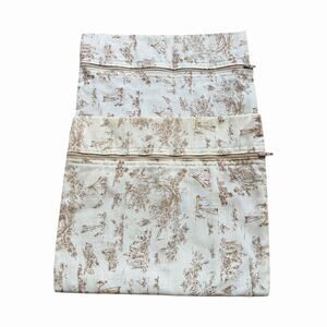 Vintage Hartmann Luggage Organizer Packing Cubes Travel Bags Toile Print Zip Set